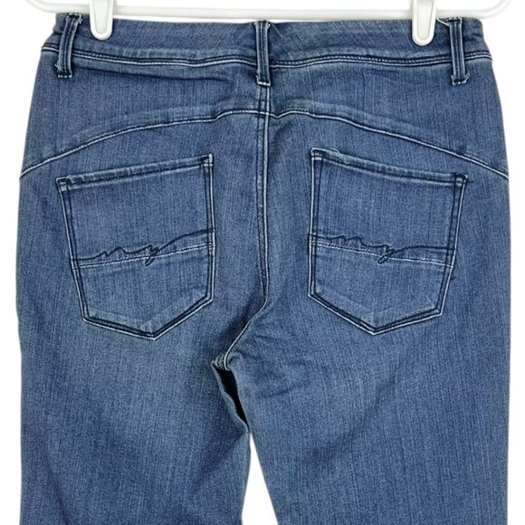 Soho New York & Co. Womens Skinny Blue Denim Jeans Size 8 Zipper Pockets Stretch - Picture 4 of 10